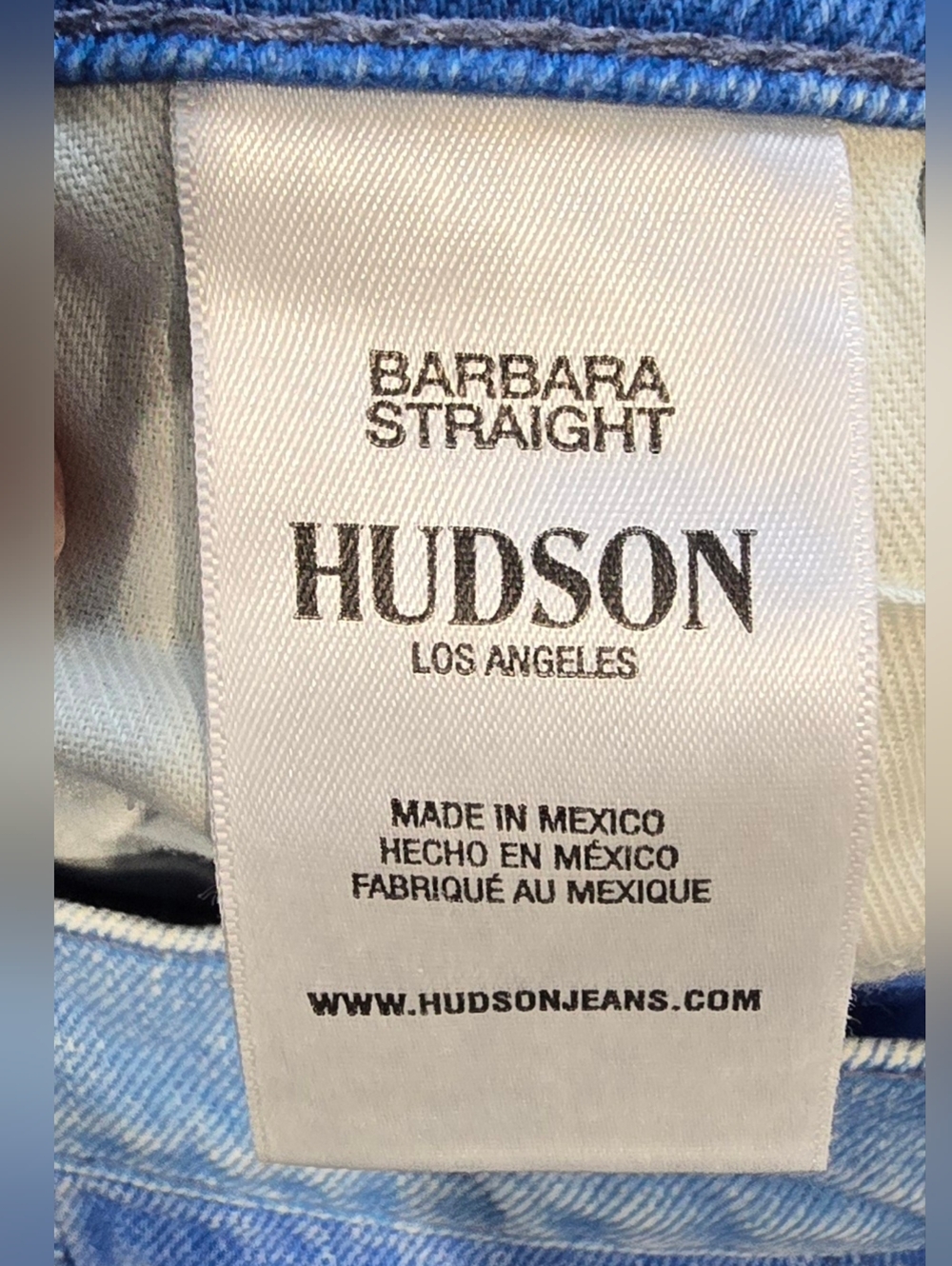 Hudson Barbara High Rise Straight Leg Cropped Jeans Mountain Landscape  Size 30 - Picture 7 of 10